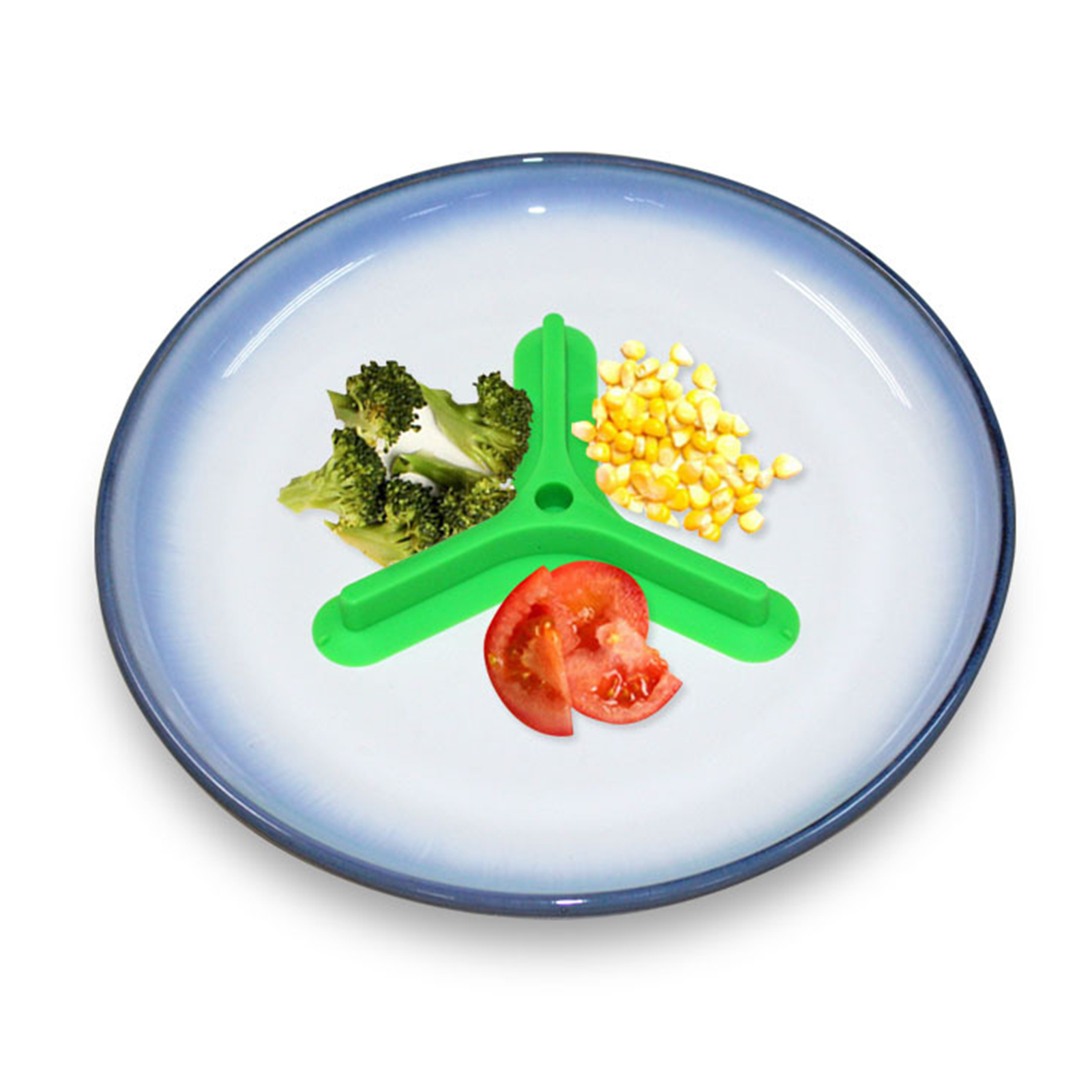 Cheers Food Separator Convenient Reusable Silicone Herringbone Plate
