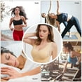 thumbnail image 5 of Caramia Bra for Women Full Support Wireless Bras Seamless Push Up Bra Front Cross Side Buckle Lace Bras, 5 of 5