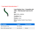 thumbnail image 2 of Lower Radiator Hose - Compatible with 1958 - 1960 Chevy Truck 4.6L V8 Gas 1959, 2 of 2