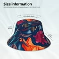 thumbnail image 5 of Kdxio Reflective Bucket Hat - Tropical Flower Print Bucket Hat for Men,Women, 5 of 9