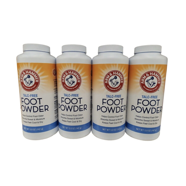 Arm & Hammer TalcFree Foot Powder 5.0 oz 4 Pack