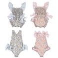 thumbnail image 2 of Girls Halter One-Piece Swimsuit Print Cute Beach Swimsuit, 2 of 5