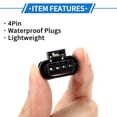 thumbnail image 4 of 4 Pin Mass Air Flow Sensor Connector Plug Waterproof Female Wire Terminal Connector for BMW 1 Set, 4 of 6