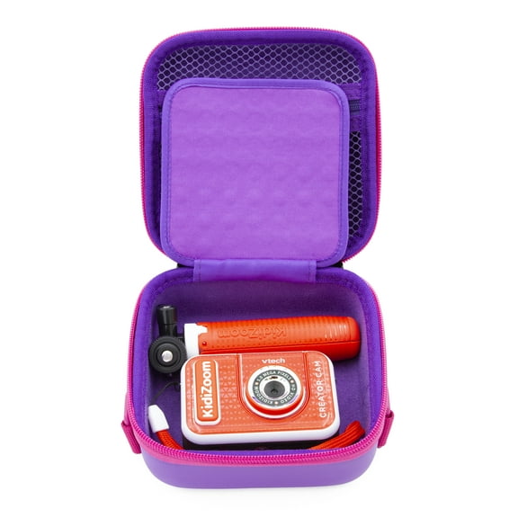 CM Toy Camera Case Fits VTech Kidizoom Creator Cam Video Camera for Kids, Purple Case Only
