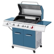 Royal Gourmet GA5403B 5-Burner BBQ Cabinet Style Gas Grill,Sear Burner, Rear Burner and Side Burner,Blue
