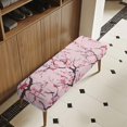 thumbnail image 3 of XYZCANDO Cherry Blossom Butterfly Print Dust Resistant Dining Room Bench Covers, Soft Polyester Spandex Fabric Bench Slipcover for Living Room Bedroom, 3 of 9