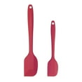 thumbnail image 7 of 2pcs Kitchen Cooking Silicone Spatula Set Heat Resistant Turner Scraper Cooking Baking Utensils Red, 7 of 7