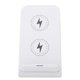 thumbnail image 2 of Cargador inalámbrico de doble bobina QI con soporte de escritorio para iPhone XS / XSM / para teléfonos Samsung S10 (blanco), 2 of 8