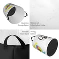 thumbnail image 4 of Kll I Love Summer Time Waterproof Foldable Laundry Hamper Bucket With Handles For Storage Bin,Kids Room,Home Organizer (Medium), 4 of 8