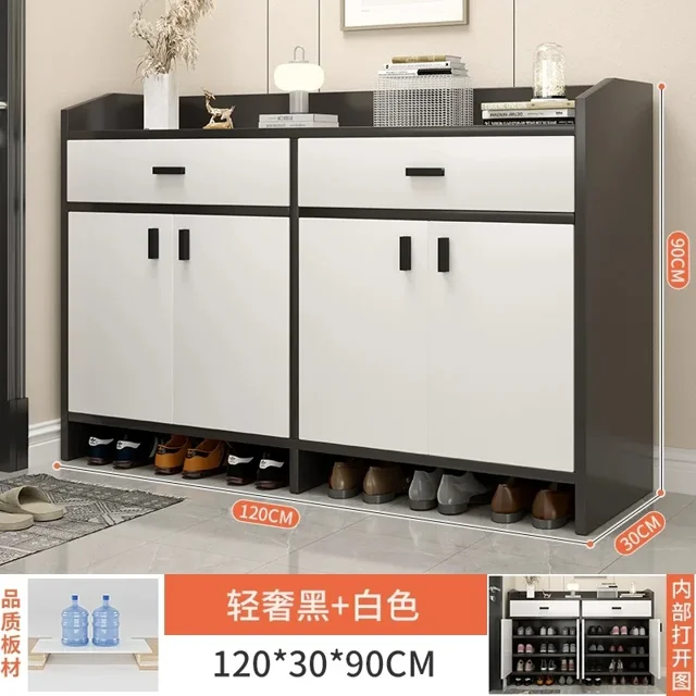 Caja organizadora, estante para zapatos, almacenamiento móvil para sala de estar, dormitorio de diseño, Zapatero, cajones, Archivadores de madera, muebles para el hogar