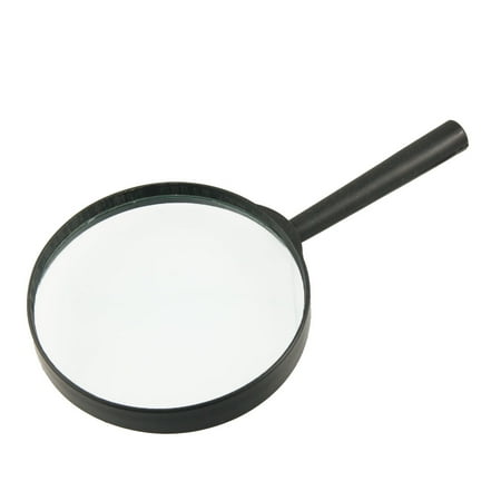 Unique Bargains Unique Bargains Black Plastic Frame Handheld 100mm Diameter Lens 3X Magnifier