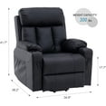 Yoleny Power Lift Recliner Chair Sofa for Elderly with Massage and Heat