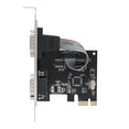 thumbnail image 1 of Tarjeta de expansión PCIE serie de 2 puertos RS232 de 9 pines WCH382L, adaptador de chip para Windows 98/98SE/OS X, 1 of 14