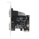 thumbnail image 1 of Tarjeta de expansión serie PCIE de 2 puertos RS232 Adaptador de chip WCH382L de 9 pines para Windows98/98SE/OS X, 1 of 5
