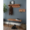 thumbnail image 6 of Alaterre Hairpin Natural Live Edge 36" Bench with Coat Hook Shelf Set, 6 of 7