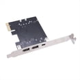 thumbnail image 2 of PCI-E 1X 1394 4 Port DV HD Video Capture Card Firewire Card 800/400/200/100Mbps Supports Hot-Swapping for Desktop, 2 of 5