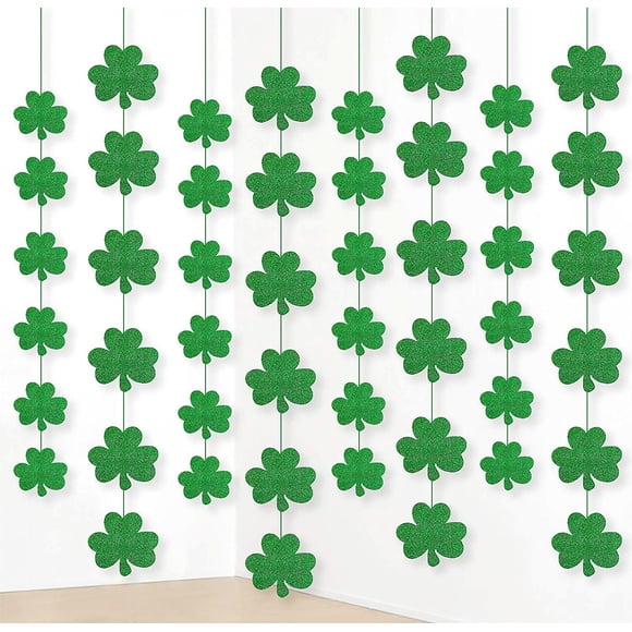 Shamrock Decorations Jollylife para el Día de San Patricio, 12 unidades