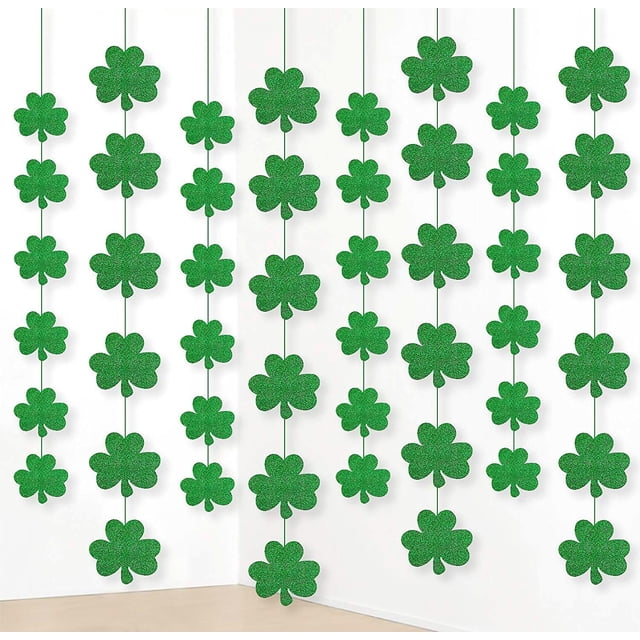 Shamrock Decorations Jollylife para el Día de San Patricio, 12 unidades
