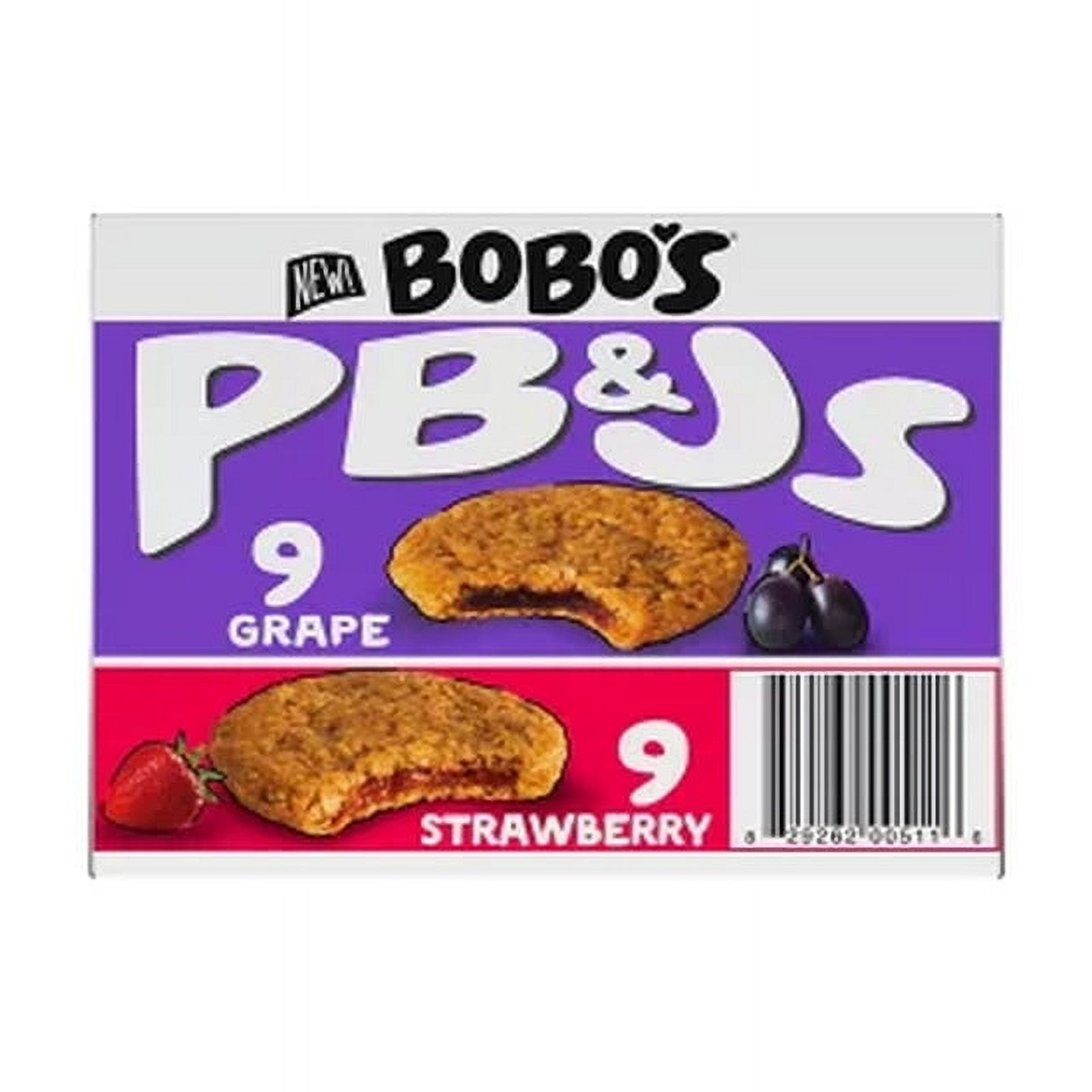 Bobo'S PB&J Oat Snacks, Variety Pack 18 Pk.