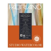 Fabriano Studio Watercolor Pad, Hot-Press, 8" x 10", 140 lb., 12 Sheets