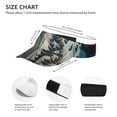 thumbnail image 2 of Kdxio Moon Flower White Owl Print Sun Visor Hat Golf Visor Adjustable Velcro Outdoor Sports Cap for Men Women, 2 of 6