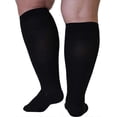 thumbnail image 1 of Calcetines de compresión de talla grande de 20 a 30 mmHg para hombres y mujeres, pantorrilla ancha extra ancha para la circulación., 1 of 3