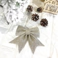 thumbnail image 6 of 2pcs Glitter Shiny Bow Sparkling Christmas Bow for Gift Wrapping, Christmas Wedding Valentine's Decoration, Indoor Decoration, Bouquet Wrapping, Party Supplies(8x10Inch), 6 of 7