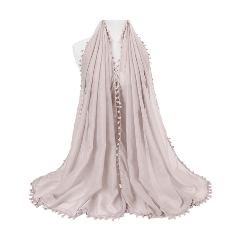 

Seroniy Women Wool Ball Splicing Scarf Breathable Comfortable Fashionable Neckerchief Elasticity Windproof Muffler