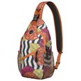 thumbnail image 1 of Petit Sac à Dos Botanique à Bretelles pour Voyage, Sac à Bandoulière Léger avec Uvre d'Art Florale, Sac de Randonnée Rétro, 1 of 6