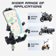 thumbnail image 2 of Motorcycle Fork Stem Phone Mount with Vibration Dampener, Adjustable Motorcycle Cellphone Holder Screw Mount - M8, 2 of 5