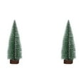thumbnail image 1 of Árbol de Navidad Cedro Cepillo para botellas reutilizable Árboles Decoración del hogar (25 cm) Blanco 2 piezas, 1 of 5