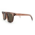 thumbnail image 6 of Retro Concave Curved Hipster Horn Rim Plastic Sunglasses All Brown, 6 of 8