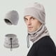 thumbnail image 1 of Sombreros para hombre y mujer, unisex, ajustables, de forro polar, bufanda, resistentes al viento, conjunto de dos piezas, de poliéster., 1 of 3