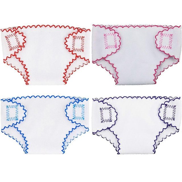 4pcs Baby Doll Diapers Doll Underwear Underpants Baby Doll Accessories