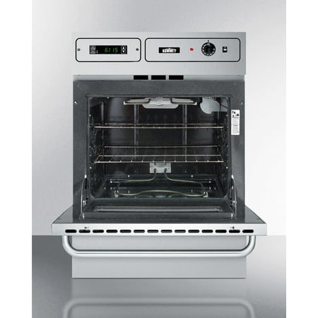 Summit Appliance - 24" Built-In Single Electric Oven - Stainless steel