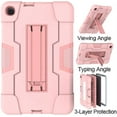 thumbnail image 4 of GoldCherry Case for Samsung Galaxy Tab A 8.4 SM-T307 (2020 Released),Hybrid Heavy Duty Shockproof Armor Rugged Full-Body Protective Case Cover for Samsung Galaxy Tab A 8.4 Inch T307(Rose Gold), 4 of 6