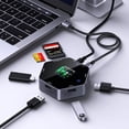 thumbnail image 2 of Estación de Acoplamiento 8 en 1 USB C Hub con Pantalla Digital Inteligente, HDMI 4K@60Hz, Puertos USB 3.1 10Gbps, Lector de Tarjetas SD/TF, Adaptador Multipuerto Tipo C para MacBook Pro, iPad y Lapto, 2 of 9