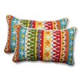 thumbnail image 1 of Pillow Perfect 592510 Indoor-Outdoor Cotrell Garden Rectangular Throw Pillow, Multicolored - Set of 2, 1 of 1