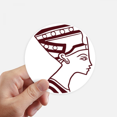 thumbnail image 1 of Étiquette Murale Ronde Portrait Fresque Totem Égypte, 1 of 1