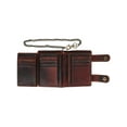thumbnail image 4 of CTM  Leather American Flag Bifold Chain Wallet with Snap Closure (Men), 4 of 6