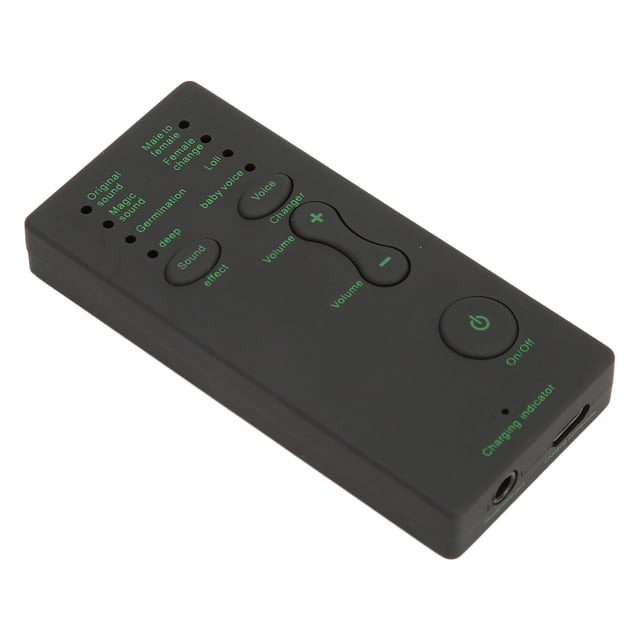 Cambiador de voz portátil para teléfono, minicambiador de voz portátil con 7 efectos de sonido para juegos y transmisión en vivo