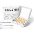 thumbnail image 4 of HAUS AND HUES Abstract Orange Wall Art - Sun Wall Decor Colorful Wall Art, Orange Wall Decor Sun Wall Art Bright Abstract Wall Art, Orange Pictures for Wall, Wavy Sunset Art (12x16, Framed Beige), 4 of 6