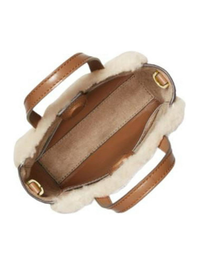 Michael Kors Womens Sinclair Extra-Small Faux Fur Trim Crossbody