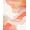 Peach Coral Cream, Pattern 10, variant on ODIKA 8'x10' Washable Area Rug Non-Slip Chair-Friendly Mat Peach Gradient Swirling Wave Abstract Ripple Motif Pastel Ombre Design for Dining Room, Large Office, Lounge