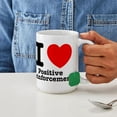 thumbnail image 4 of CafePress - I Heart Positive Reinforc - 15 oz Ceramic Large White Nolvety Mug, 4 of 6