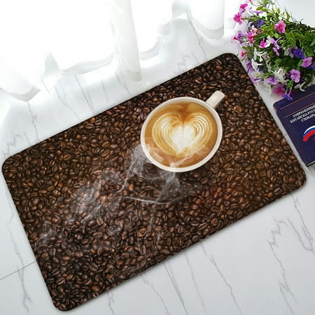 - PHFZK European Classical Doormat, Coffee and Coffee Beans Doormat Outdoors/Indoor Doormat Home Floor Mats Rugs Size 30x18 inches