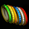thumbnail image 2 of 8m PVC Reflective Tape Bicycle Wheels Reflective Sticker Fluorescent Bike Reflective Adhesive Tape for Cycling Safety, 2 of 7