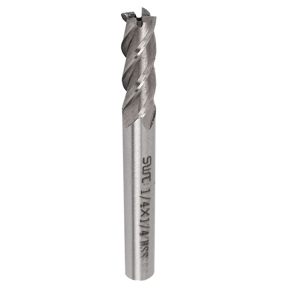 Details about   SWT Cutting Slotting End Mill Router Bit 4 Flute 1/4" Shank 1/4" Diameter I9D1 