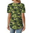 thumbnail image 4 of Fantaslook Women Blouses Dressy Casual Summer Short Sleeve Shirts Crew Neck Pleated Tunic Tops, 4 of 8