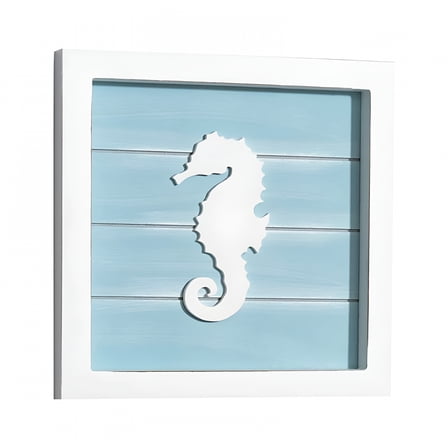 LAMIRO Ocean Theme Beach Wall Decor 3D Wall Art With Sand And Coral Seashell Beach Decor For Home